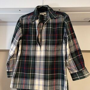 Eddie Bauer Plaid Pullover Shirt - Green, White, and Red